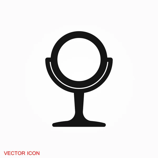 Logo Icône Miroir Symbole Vectoriel Signe Pour Conception — Image vectorielle