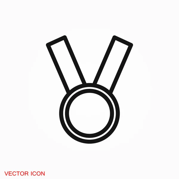 Medal Icon Medal Symbol Your Web Site — Stock Vector