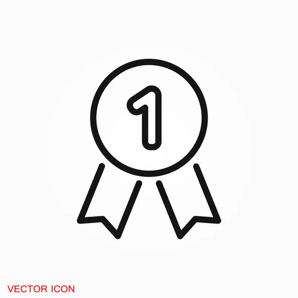 メダル アイコン Web サイトのメダル シンボル — ストックベクタ