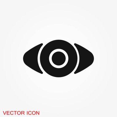 göz vektör simgesi, vektör en iyi düz simgesi, logo, illüstrasyon, vektör işareti simgesi tasarım için