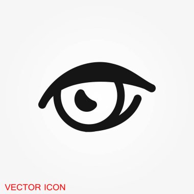 göz vektör simgesi, vektör en iyi düz simgesi, logo, illüstrasyon, vektör işareti simgesi tasarım için