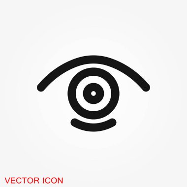 göz vektör simgesi, vektör en iyi düz simgesi, logo, illüstrasyon, vektör işareti simgesi tasarım için