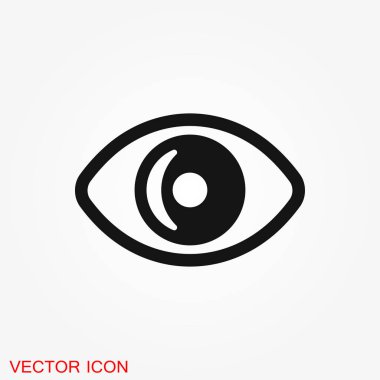 göz vektör simgesi, vektör en iyi düz simgesi, logo, illüstrasyon, vektör işareti simgesi tasarım için