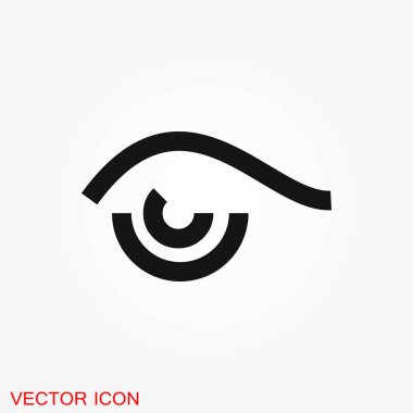 göz vektör simgesi, vektör en iyi düz simgesi, logo, illüstrasyon, vektör işareti simgesi tasarım için