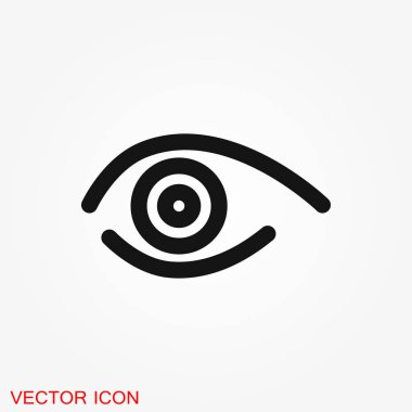 göz vektör simgesi, vektör en iyi düz simgesi, logo, illüstrasyon, vektör işareti simgesi tasarım için