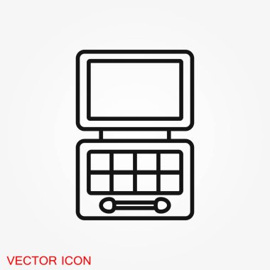 Göz farı simgesi logosu, illüstrasyon, vektör işareti simgesi tasarım için