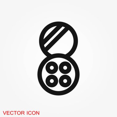 Göz farı simgesi logosu, illüstrasyon, vektör işareti simgesi tasarım için