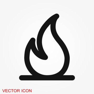 Yangın kutsal kişilerin resmi logosu, illüstrasyon, vektör işareti simgesi tasarım için