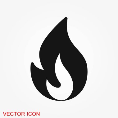 Yangın kutsal kişilerin resmi logosu, illüstrasyon, vektör işareti simgesi tasarım için
