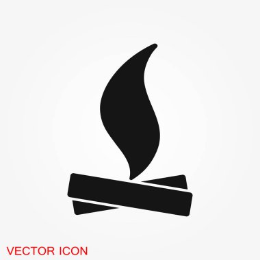 Yangın kutsal kişilerin resmi logosu, illüstrasyon, vektör işareti simgesi tasarım için