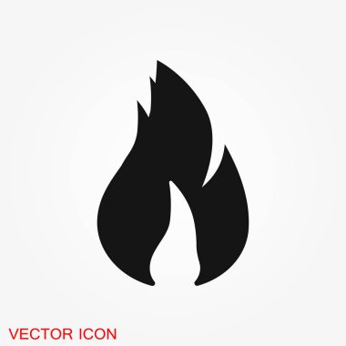 Yangın kutsal kişilerin resmi logosu, illüstrasyon, vektör işareti simgesi tasarım için