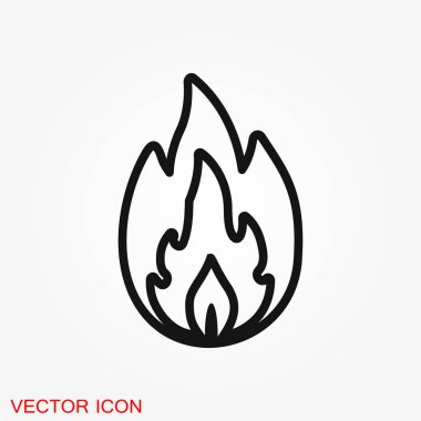 Yangın kutsal kişilerin resmi logosu, illüstrasyon, vektör işareti simgesi tasarım için