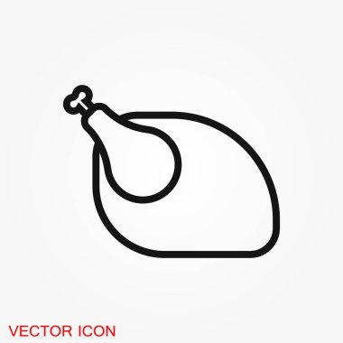 Gıda simge logo, illüstrasyon, vektör işareti simgesi tasarım için