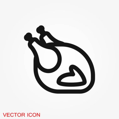 Gıda simge logo, illüstrasyon, vektör işareti simgesi tasarım için