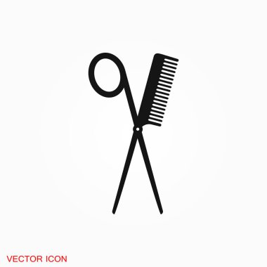 Simge vektör işareti simgesi tasarım için berber