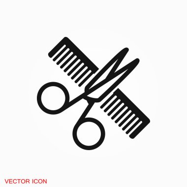 Simge vektör işareti simgesi tasarım için berber