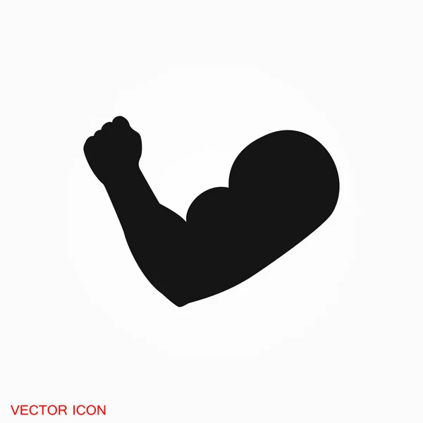 Логотип Мышечной Иконки Векторный Знак Дизайна — стоковый вектор