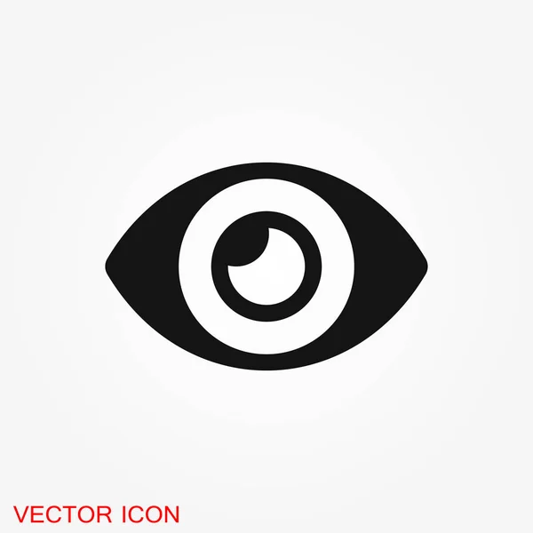 Ícone Vetor Olho Vetor Melhor Ícone Plano Logotipo Ilustração Símbolo — Vetor de Stock