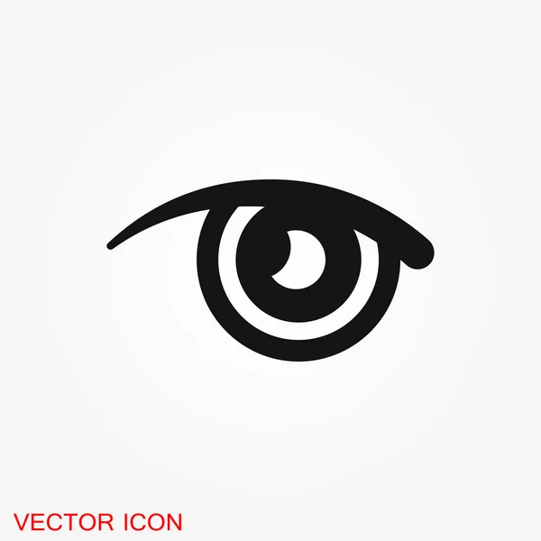 Icône Vecteur Oeil Meilleure Icône Vecteur Plat Logo Illustration Symbole — Image vectorielle