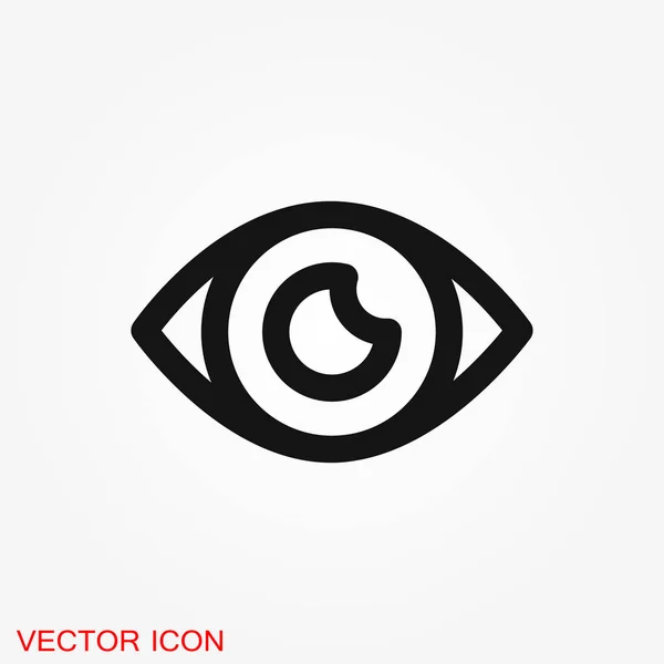 Augenvektorsymbol Vektor Bestes Flaches Symbol Logo Illustration Vektorzeichensymbol Für Design — Stockvektor