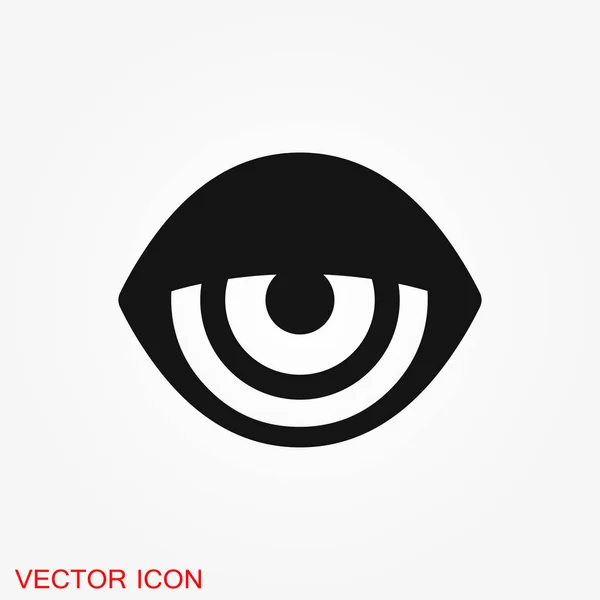 Augenvektorsymbol Vektor Bestes Flaches Symbol Logo Illustration Vektorzeichensymbol Für Design — Stockvektor