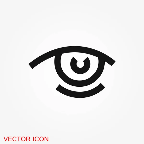 Ikon Vektor Mata Ikon Rata Terbaik Vektor Logo Ilustrasi Simbol - Stok Vektor