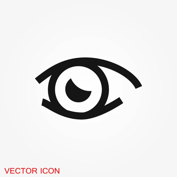 Ícone Vetor Olho Vetor Melhor Ícone Plano Logotipo Ilustração Símbolo —  Vetores de Stock