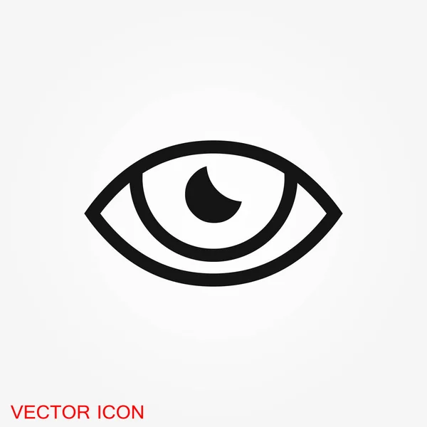 Ícone Vetor Olho Vetor Melhor Ícone Plano Logotipo Ilustração Símbolo —  Vetores de Stock