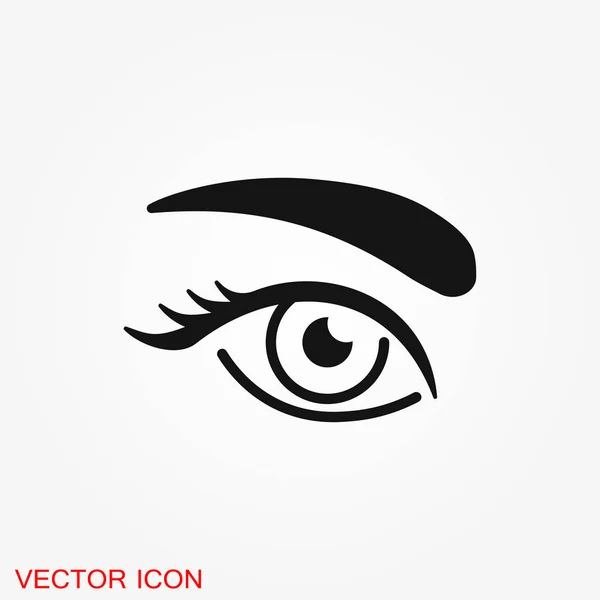 Icono Ceja Tatuaje Cejas Logotipo Ilustración Símbolo Signo Vectorial Para — Vector de stock