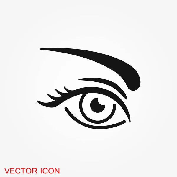 Значок Брови Татуировка Брови Логотип Иллюстрация Векторный Знак Дизайна — стоковый вектор