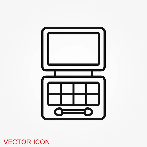 Ombretto Icona Logo Illustrazione Segno Vettoriale Simbolo Design — Vettoriale Stock