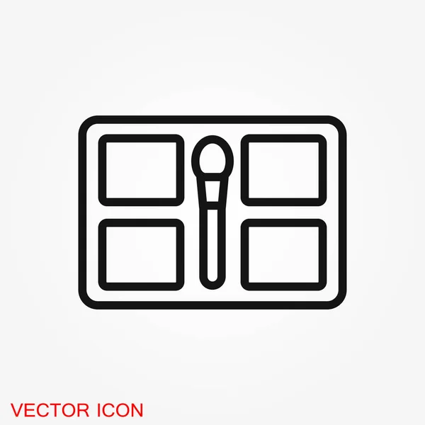 Eyeshadow Icon Logo Illustration Vector Sign Symbol Design — Stock Vector