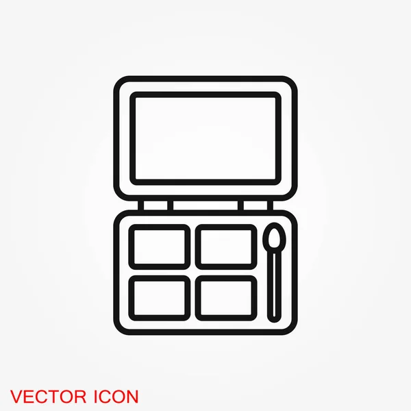 아이섀도우 아이콘 일러스트 디자인에 — 스톡 벡터