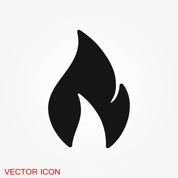 Логотип Огненной Иконки Иллюстрация Векторный Знак — стоковый вектор