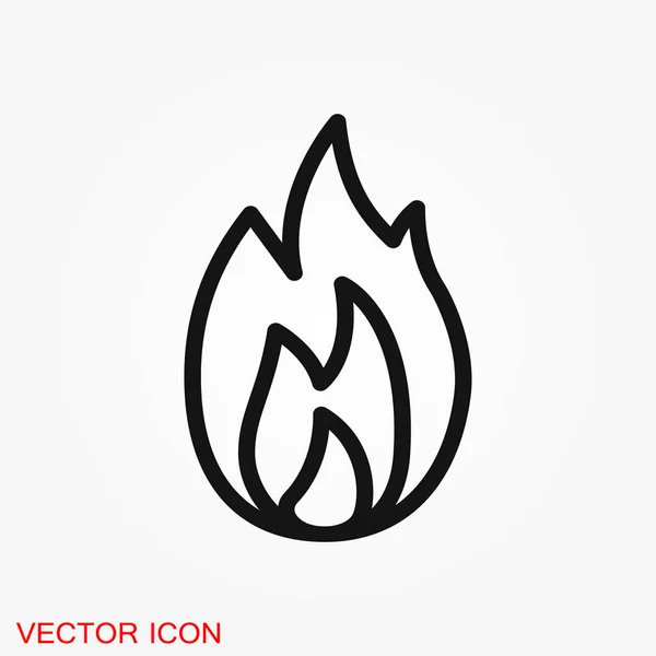 Logotipo Ícone Fogo Ilustração Símbolo Sinal Vetor Para Design —  Vetores de Stock