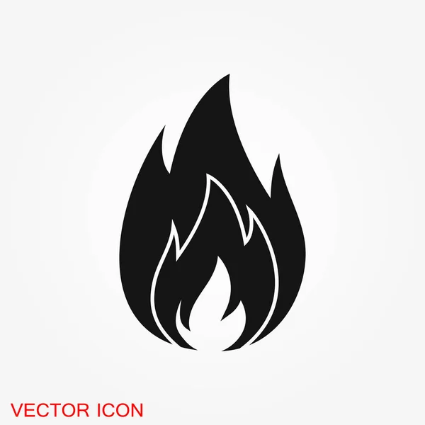 Fire Icon Logo Illustration Vector Sign Symbol Design — Stock Vector