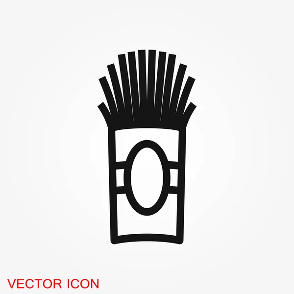 Icône Des Frites Illustration Vectorielle Concept Pour Design — Image vectorielle