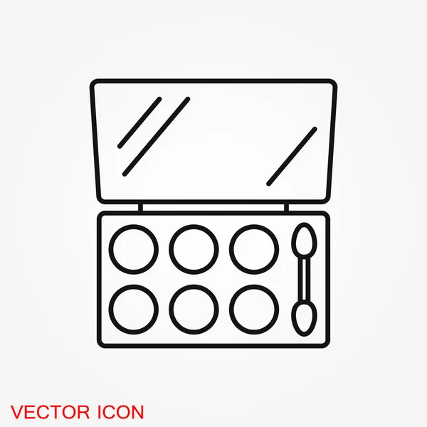 Eyeshadow Icon Logo Illustration Vector Sign Symbol Design — Stock Vector