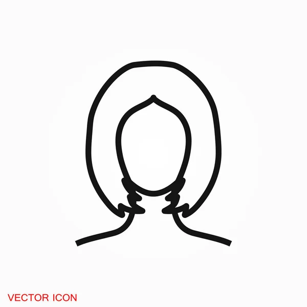 Hair Salon Icon Logo Illustration Vector Sign Symbol Design — Stock Vector