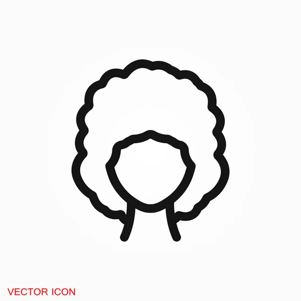 Icône Salon Coiffure Logo Illustration Signe Vectoriel Symbole Pour Conception — Image vectorielle