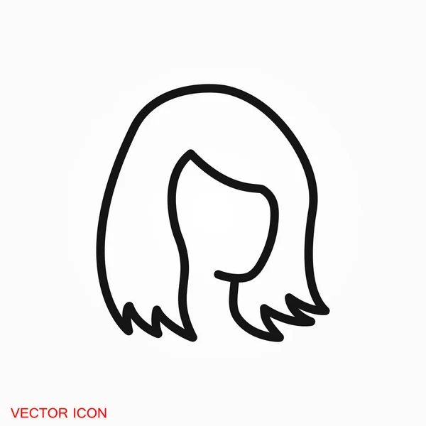 Hair Salon Ikona Logo Ilustracji Symbol Wektor Znak Dla Projektu — Wektor stockowy