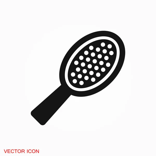 Hair Brush Logo Illustration Vector Sign Symbol — Stock Vector