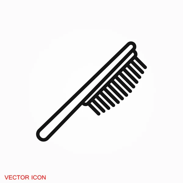 Brosse Cheveux Logo Illustration Signe Vectoriel Symbole — Image vectorielle