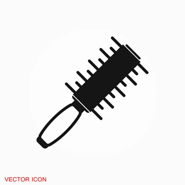 Hår Borste Logotyp Illustration Vektor Logga Symbol — Stock vektor