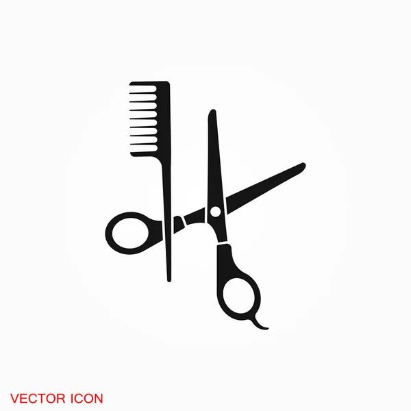 Friseur Symbol Vektor Zeichen Symbol Für Design — Stockvektor