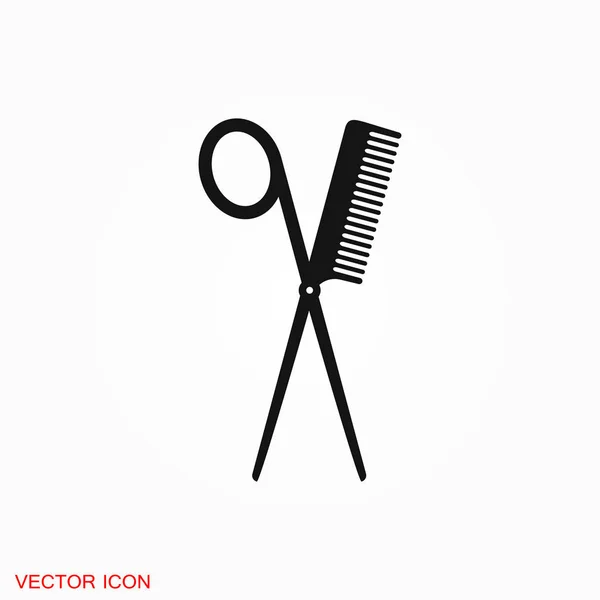 Friseur Symbol Vektor Zeichen Symbol Für Design — Stockvektor