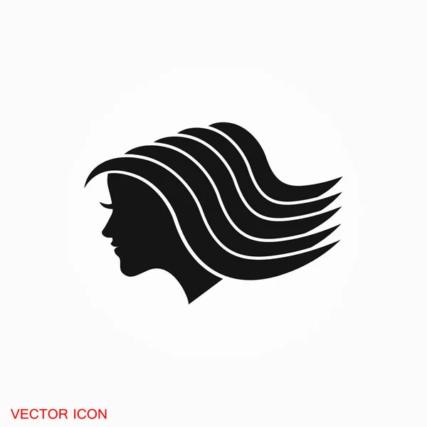 Hairstyle Icon Logo Illustration Vector Sign Symbol Design — Stock Vector