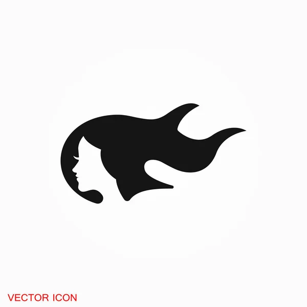 Hairstyle Icon Logo Illustration Vector Sign Symbol Design — Stock Vector