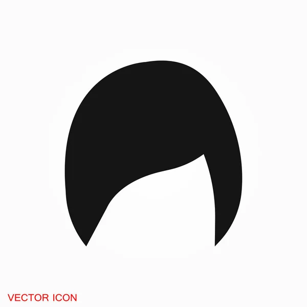 髪型アイコン イラスト デザインのベクトル記号 — ストックベクタ