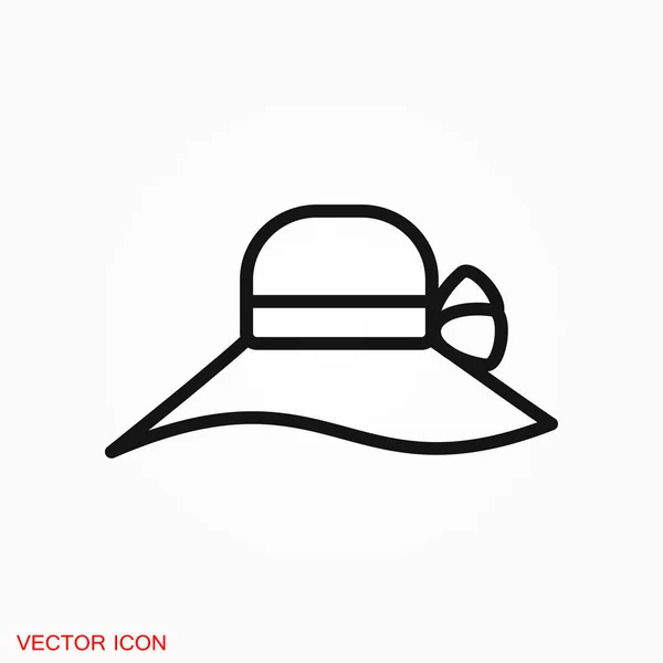 Hat Icon Logo Vector Sign Symbol Design — Stock Vector